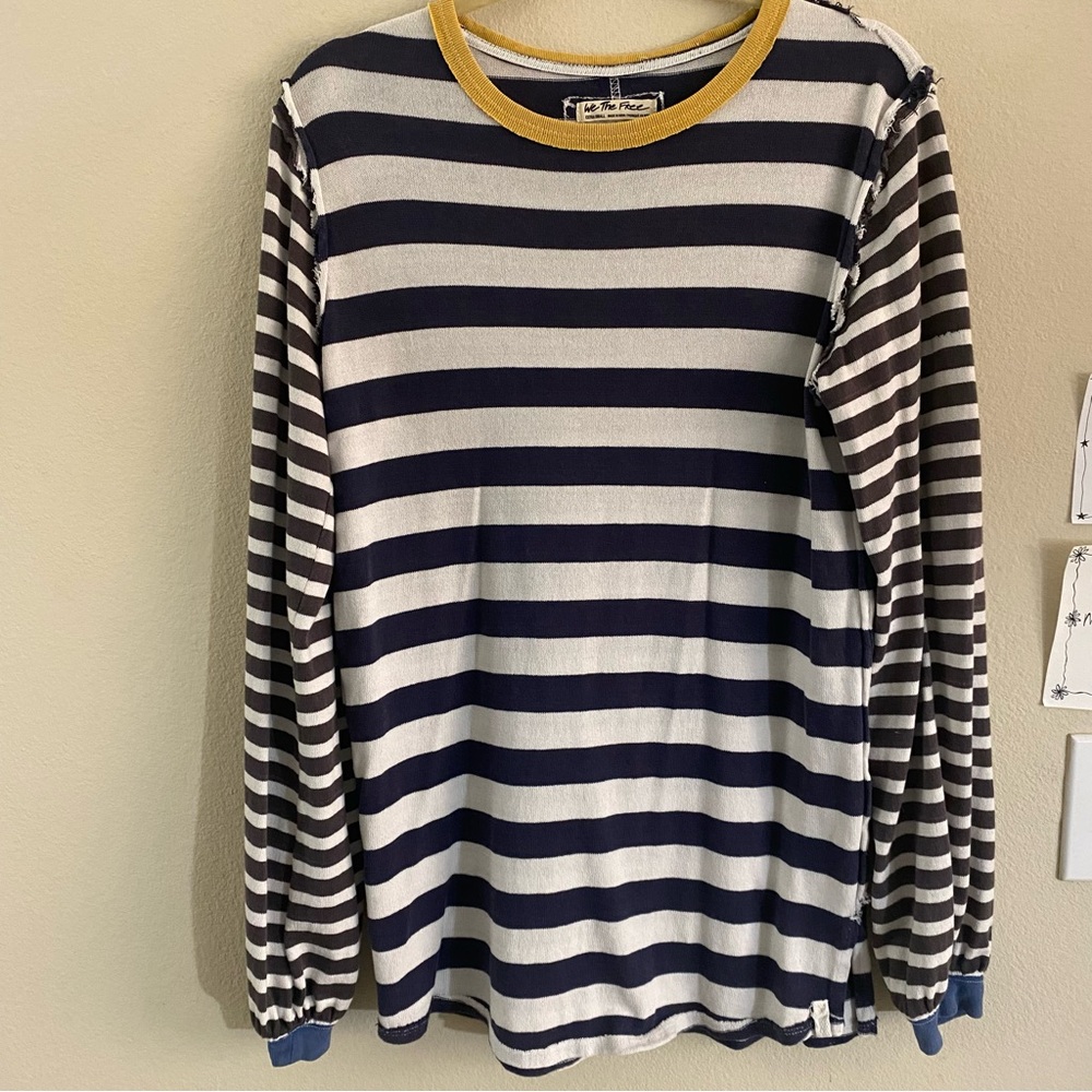 Free People Sawyer Stripe Long Sleeve Tee